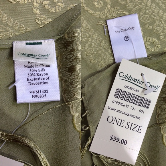 Coldwater Creek Silk Blend Scarf - Picture 4 of 6